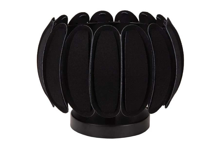 Lucide SPENCER - Lampe de table - Ø 30 cm - 1xE27 - Noir - éteint